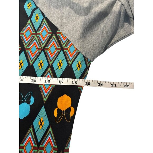 LuLaRoe Randy Disney Grey & Black Minnie Mouse Top - Picture 5 of 7